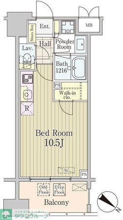 グランパレス東京八重洲アベニューの物件間取画像